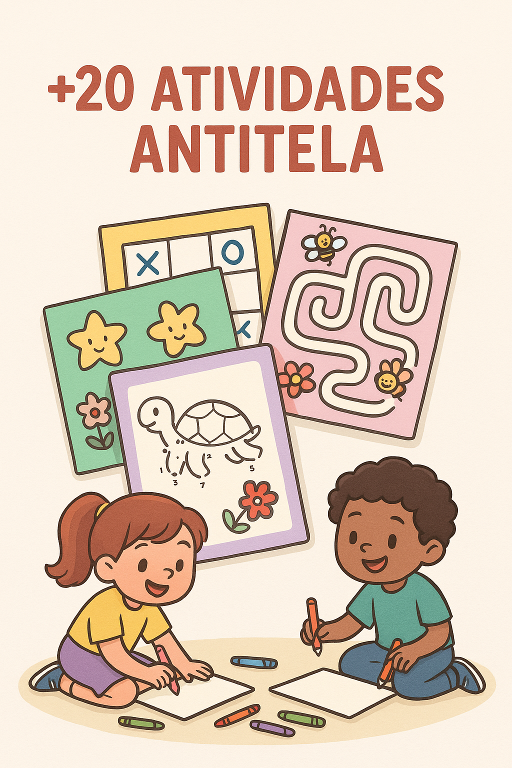 Livro de atividades offline para crianças